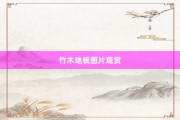 竹木地板图片观赏